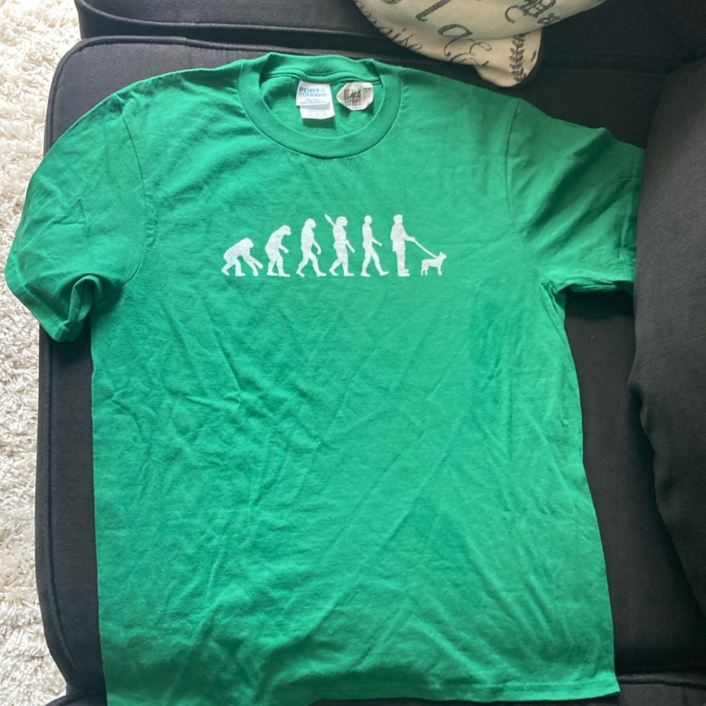 Green Boston Terrier Graphic T-Shirt